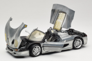 Ferrari F50 Cabriolet Chrome Silver Gelimiteerde Editie Hot Wheels 1:18 25741 Metaal — afbeelding 2 van 8