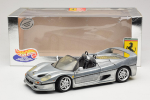 Ferrari F50 Cabriolet Chrome Silver Gelimiteerde Editie Hot Wheels 1:18 25741 Metaal — afbeelding 8 van 8