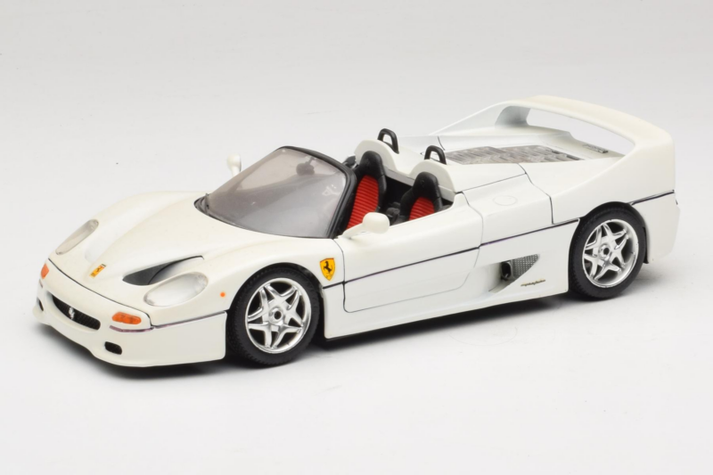 Ferrari F50 Cabriolet Wit Bburago 1:18 3352-W1 Metaal