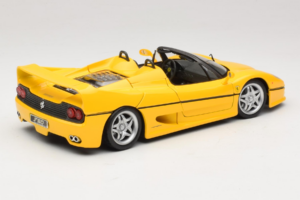 Ferrari F50 Cabriolet Shell Geel Maisto 1:18 3076-Y2 Metaal — afbeelding 3 van 8