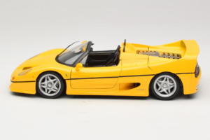 Ferrari F50 Cabriolet Shell Geel Maisto 1:18 3076-Y2 Metaal — afbeelding 4 van 8