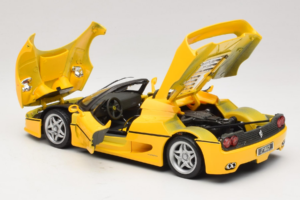 Ferrari F50 Cabriolet Shell Geel Maisto 1:18 3076-Y2 Metaal — afbeelding 5 van 8