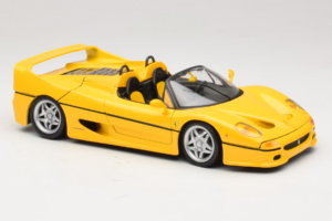 Ferrari F50 Cabriolet Shell Geel Maisto 1:18 3076-Y2 Metaal — afbeelding 6 van 8