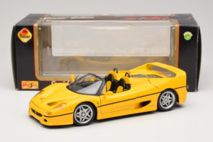 Ferrari F50 Cabriolet Shell Geel Maisto 1:18 3076-Y2 Metaal — afbeelding 8 van 8