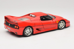 Ferrari F50 Coupe Rood Bburago 1:18 3382 Metaal — afbeelding 3 van 8