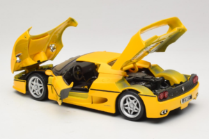 Ferrari F50 Coupe Shell Geel Maisto 1:18 3076-Y1 Metaal — afbeelding 5 van 8