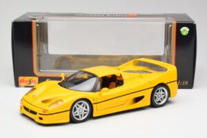 Ferrari F50 Giallo Modena Maisto 1:18 F50001 Metaal — afbeelding 8 van 8