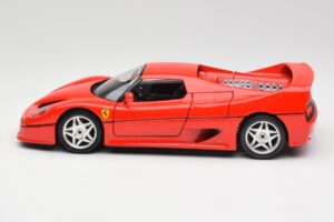 Ferrari F50 Hardtop Rood Bburago 1:18 3362 Metaal — afbeelding 4 van 8