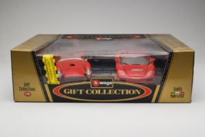 Ferrari Gift Set 250 Testa Rossa & 360 Modena Challenge Rood Bburago 1:18 GC001 Metaal — afbeelding 2 van 2
