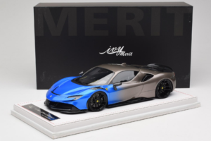Ferrari SF90 Novitec Blue Grey Metallic IVY Merit 1:18 REMC029 Hars — afbeelding 7 van 7