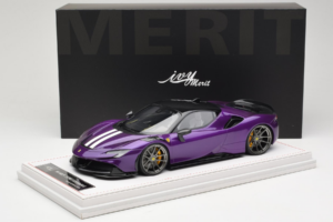 Ferrari SF90 Stradale Novitec Purple Metallic IVY 1:18 REMC021 Hars — afbeelding 7 van 7