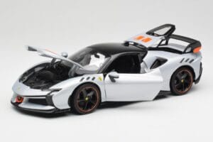 Ferrari SF90 XX Stradale Arctic White Bburago 1:18 18-16020W Metaal — afbeelding 2 van 8