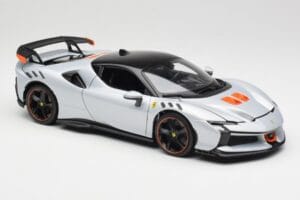 Ferrari SF90 XX Stradale Arctic White Bburago 1:18 18-16020W Metaal — afbeelding 6 van 8