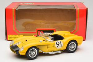 Ferrari 250 Testa Rossa #91 Geel Beperkte Editie Bburago 1:18 3007-Y1 Metaal — afbeelding 8 van 8