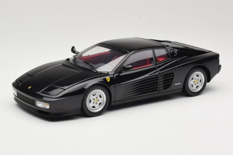 Ferrari Testarossa Zwart Kyosho 1:18 08425BK Metaal
