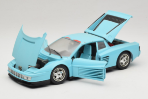 Ferrari Testarossa Borsenmodell 1997 Limited Edition Blauw Bburago 1:18 B002 Metaal — afbeelding 2 van 8