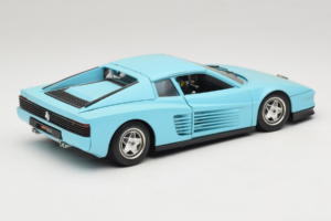 Ferrari Testarossa Borsenmodell 1997 Limited Edition Blauw Bburago 1:18 B002 Metaal — afbeelding 3 van 8