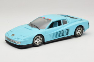 Ferrari Testarossa Borsenmodell 1997 Limited Edition Blauw Bburago 1:18 B002 Metaal