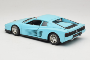 Ferrari Testarossa Borsenmodell 1997 Limited Edition Blauw Bburago 1:18 B002 Metaal — afbeelding 7 van 8
