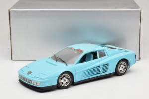 Ferrari Testarossa Borsenmodell 1997 Limited Edition Blauw Bburago 1:18 B002 Metaal — afbeelding 8 van 8