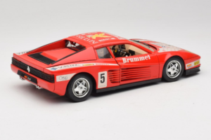 Ferrari Testarossa Brummel #5 Rood 1984 Bburago 1:18 3004-P1 Metaal — afbeelding 3 van 8
