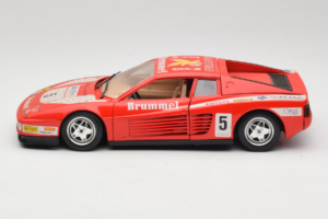 Ferrari Testarossa Brummel #5 Rood 1984 Bburago 1:18 3004-P1 Metaal — afbeelding 4 van 8