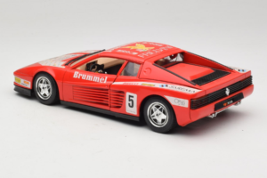 Ferrari Testarossa Brummel #5 Rood 1984 Bburago 1:18 3004-P1 Metaal — afbeelding 7 van 8