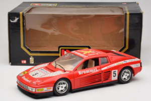 Ferrari Testarossa Brummel #5 Rood 1984 Bburago 1:18 3004-P1 Metaal — afbeelding 8 van 8