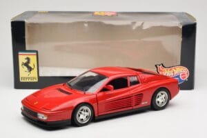 Ferrari Testarossa Rood Hot Wheels 1:18 23918 Metaal — afbeelding 8 van 8