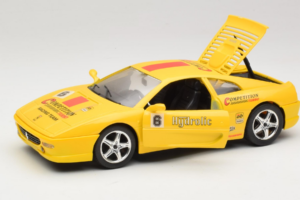 Ferrari F355 Berlinetta Racing Geel Solido 1:18 9009-Y1 Metaal — afbeelding 2 van 8