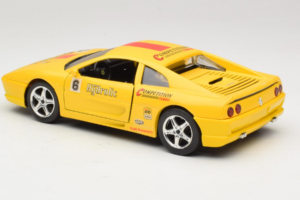 Ferrari F355 Berlinetta Racing Geel Solido 1:18 9009-Y1 Metaal — afbeelding 7 van 8