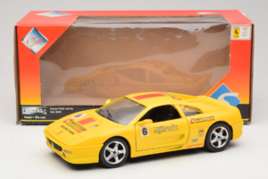 Ferrari F355 Berlinetta Racing Geel Solido 1:18 9009-Y1 Metaal — afbeelding 8 van 8