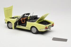 Fiat 124 Spider BS1 Geel Sun Star 1:18 4921 Metaal — afbeelding 5 van 8