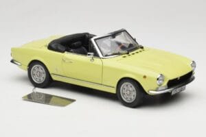 Fiat 124 Spider BS1 Geel Sun Star 1:18 4921 Metaal — afbeelding 6 van 8
