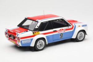 Fiat 131 Abarth Fiat France #9 J-C. Andruet / C. Delferrier Winner Rally Sanremo 1977 Kyosho 1:18 08375A Metaal — afbeelding 3 van 8