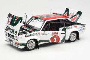 Fiat 131 Abarth #3 M. Alen / I. Kivimaki Winner Rally 1000 Lakes 1980 Kyosho 1:18 08376H Metaal — afbeelding 2 van 8