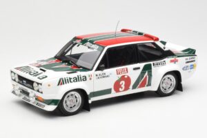 Fiat 131 Abarth #3 M. Alen / I. Kivimaki Winner Rally 1000 Lakes 1980 Kyosho 1:18 08376H Metaal