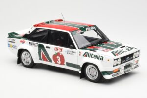 Fiat 131 Abarth #3 M. Alen / I. Kivimaki Winner Rally 1000 Lakes 1980 Kyosho 1:18 08376H Metaal — afbeelding 6 van 8