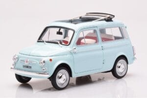 Fiat 500 Giardiniera Acquamarina Blauw Norev 1:18 187742 Metaal