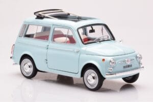 Fiat 500 Giardiniera Acquamarina Blauw Norev 1:18 187742 Metaal — afbeelding 6 van 7