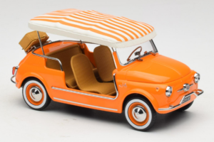 Fiat 500 Jolly Oranje Norev 1:18 187791 Metaal — afbeelding 4 van 6