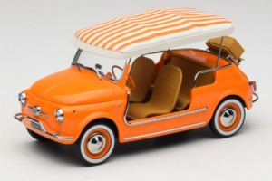 Fiat 500 Jolly Oranje Norev 1:18 187791 Metaal