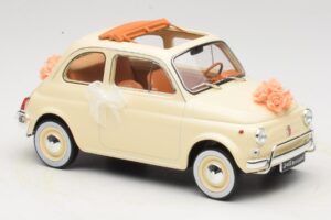 Fiat 500 L Ivoir Wedding Gift Norev 1:18 187780 Metaal — afbeelding 4 van 6