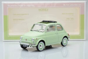 Fiat 500 L Lichtgroen Norev 1:18 187773 Metaal — afbeelding 6 van 6