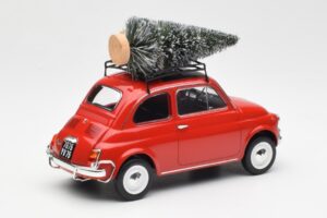 Fiat 500 L Rood Christmas Norev 1:18 187779 Metaal — afbeelding 2 van 6