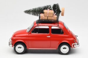 Fiat 500 L Rood Christmas Norev 1:18 187779 Metaal — afbeelding 3 van 6