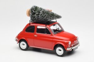 Fiat 500 L Rood Christmas Norev 1:18 187779 Metaal — afbeelding 4 van 6