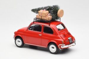 Fiat 500 L Rood Christmas Norev 1:18 187779 Metaal — afbeelding 5 van 6