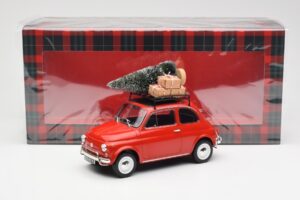 Fiat 500 L Rood Christmas Norev 1:18 187779 Metaal — afbeelding 6 van 6