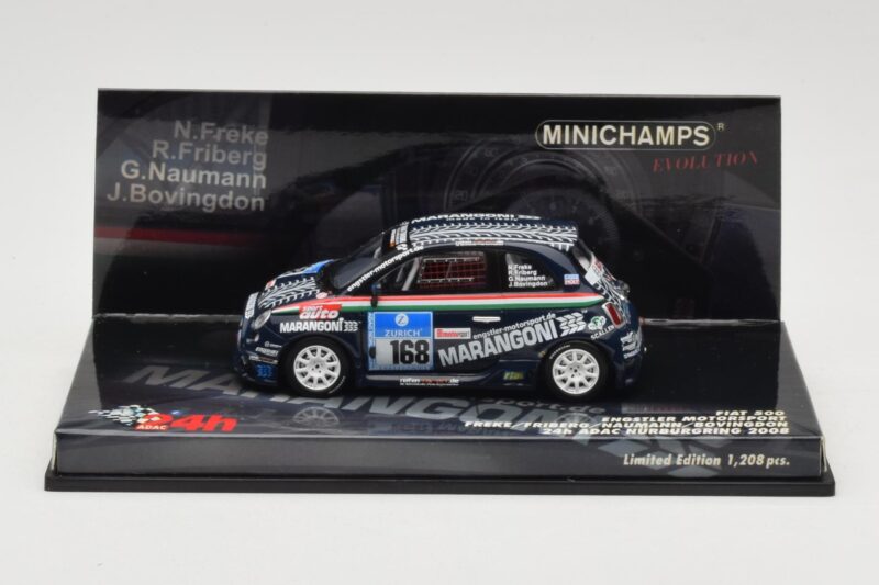 Fiat 500 #168 Engstler Motorsport Freke / Friberg / Naumann 24 Hours Nurburgring 2008 Minichamps 1:43 437081268 Metaal